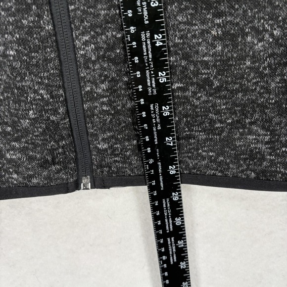 Free Country Vest Mens XL Black Sweater Fleece Quilted Full Zip Outdoor Hiking - Picture 10 of 15